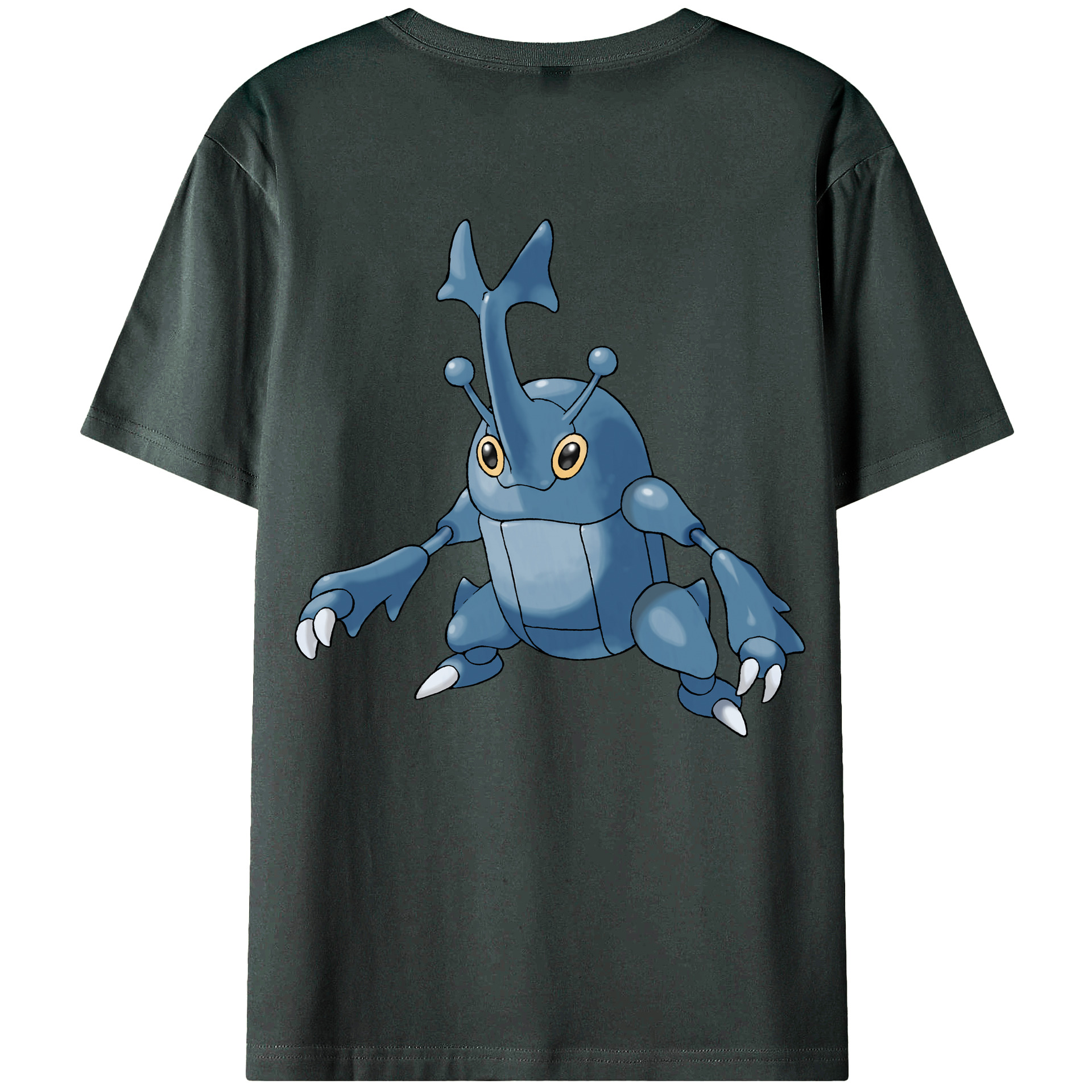 （画像用） ポケットモンスター Pokémon 綿100％ メンズ半袖Tシャツ（バックプリント） 通気性